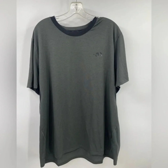 The‎ North Face Men's Flash-XD Athletic T-Shirt 2XL Gray Black Short Sleeve Tee - Picture 1 of 6